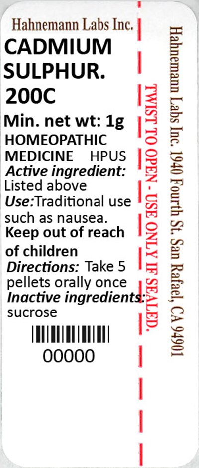 Cadmium Sulphuratum 200c 1g (Cadmium Sulphuratum 200c 1g)